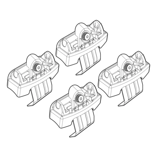Kit de montaj pentru bare Alumia, Quadra, Silenzio C181 - Skoda Fabia 5p 02/15>06/18, Fabia 5p 07/18>08/21