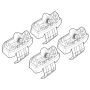 Kit de montaj pentru bare Alumia, Quadra, Silenzio C183 - Audi A4 4p 11/15>07/19, A4 4p 08/19>09/24