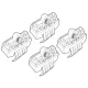 Kit de montaj pentru bare Alumia, Quadra, Silenzio C184 - Opel Astra K 5p 11/15>10/19, Astra K 5p 11/19>11/21, Astra K Sports Tourer 03/16>10/19, Astra K Sports Tourer 11/19>02/22