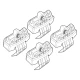 Kit de montaj pentru bare Alumia, Quadra, Silenzio C185 - Fiat Tipo 4p 12/15>09/20, Tipo 4p 10/20>, Tipo 5p 05/16>09/20, Tipo 5p 10/20>04/25