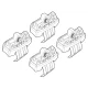 Kit de montaj pentru bare Alumia, Quadra, Silenzio C190 - Mazda 3 5p 01/14>02/17, 3 5p 03/17>12/18