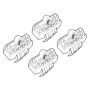 Kit de montaj pentru bare Alumia, Quadra, Silenzio C199 - Alfa Romeo Giulia 06/16>11/19, Giulia 12/19>11/22, Giulia 12/22>