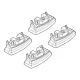 Kit de montaj pentru bare Alumia, Quadra, Silenzio C220 - Bmw Serie 5 (G30) 02/17>07/20, Serie 5 (G30) 08/20>08/23
