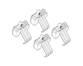 Kit de montaj pentru bare Alumia, Quadra, Silenzio C229 - Mazda 3 5p 02/19>08/23, 3 5p 09/23>