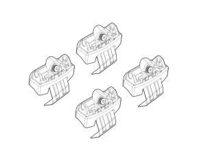 Kit de montaj pentru bare Alumia, Quadra, Silenzio C232 - Skoda Scala 5p 06/19>11/23, Scala 5p 12/23>
