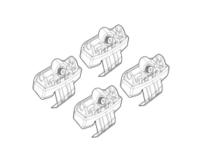 Kit de montaj pentru bare Alumia, Quadra, Silenzio C233 - Bmw X2 (F39) 01/18>12/23
