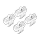 Kit de montaj pentru bare Alumia, Quadra, Silenzio C233 - Bmw X2 (F39) 01/18>12/23