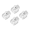 Kit de montaj pentru bare Alumia, Quadra, Silenzio C234 - Lancia Nuova Ypsilon 5p 05/24>, Opel Corsa F 5p 09/19>06/23, Opel Corsa F 5p 07/23>, Peugeot 208 5p 11/19>08/23, 208 5p 09/23>