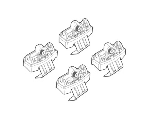 Kit de montaj pentru bare Alumia, Quadra, Silenzio C235 - Mitsubishi Colt 12/23>, Renault Clio V 5p 08/19>06/23, Clio V 5p 07/23>, Clio VI 11/25>