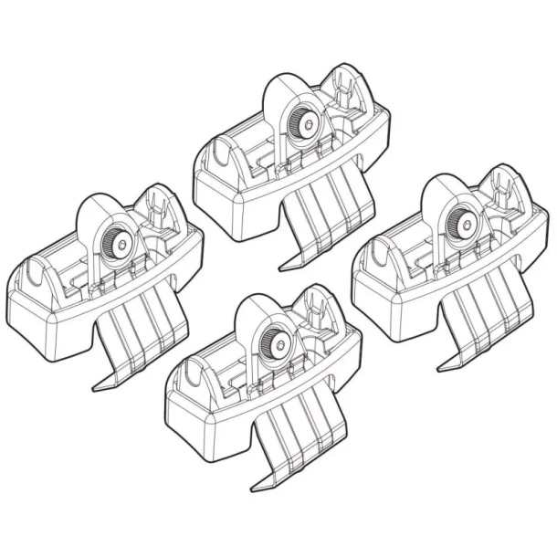Kit de montaj pentru bare Alumia, Quadra, Silenzio C243 - Citroen C5 X 5p 11/21>, Opel Astra L 5p 12/21>, Astra L Sports Tourer 03/22>, Peugeot 308 5p 08/21>, 308 sw 09/21>, 408 09/22>