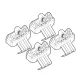 Kit de montaj pentru bare Alumia, Quadra, Silenzio C268 - Peugeot 3008 12/23>
