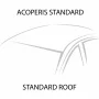 Silenzio CX, set complet de bare portbagaj din aluminiu - 109 cm + 104 cm - Origine RF - C212 - Kia Rio 5p 2017-2023 - Acoperis standard