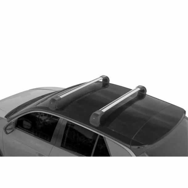 Silenzio CX, set complet de bare portbagaj din aluminiu - 99 cm + 94 cm - Origine RF - C158 - Mercedes Classe C 4p 2007-2014 - Puncte fixe