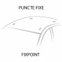 Silenzio CX, set complet de bare portbagaj din aluminiu - 99 cm + 99 cm - Origine RF - C155 - Mitsubishi ASX 2010-2021 - Puncte fixe
