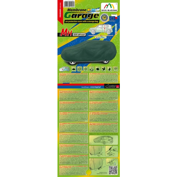 Prelata auto completa Membrane Garage, complet impermeabila si respirabila - MH - SUV/Off-Road
