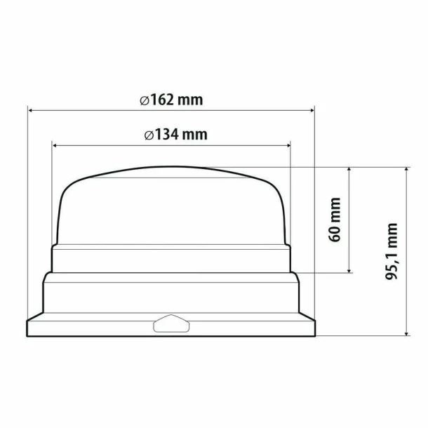 RL-26 szinkronizálható stroboszkópos sárga villogók, 2 db, 12/24V