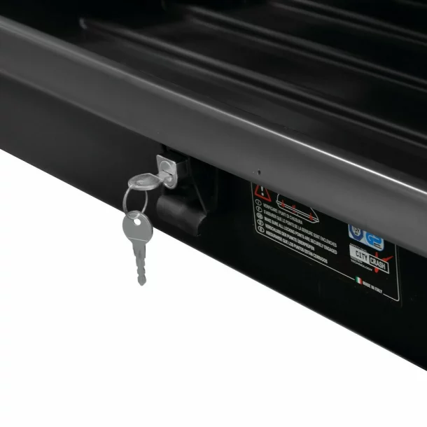 Box 333, ABS roof box, 333 ltrs - Embossed black