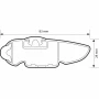 Silenzio CX, set complet de bare portbagaj din aluminiu - 104 cm + 104 cm - Origine RF - C035 - Audi A6 4p 2004-2011 - Acoperis standard