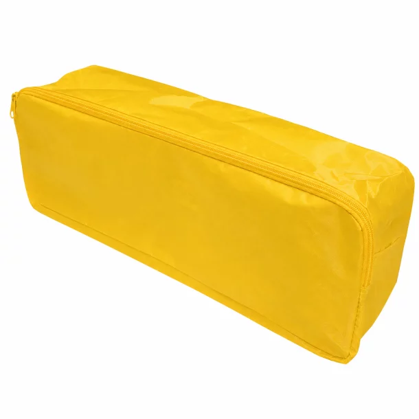 Set pachet prim ajutor auto, borseta sanitara si stingator cu pulbere 1kg Cridem, geanta organizatoare Galben
