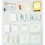 Set pachet prim ajutor auto, borseta sanitara si stingator cu pulbere 1kg Cridem, geanta organizatoare Galben