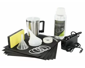 Professional Plastic Car Headlight Regeneration Kit, 600 ml Liquid, Accessories Included