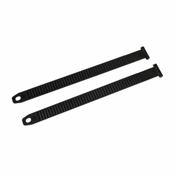 Set of 2 wheel securing straps for bike carriers