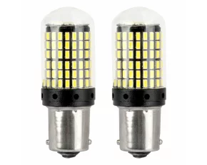 LED Bulbs 144SMD 4SMD 1860, 12/24V Position, Brake, Reversing, Indicator, P21W, R10W, R5W, 1156 BA15s CANBUS 2pcs - White