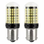 LED Bulbs 144SMD 4SMD 1860, 12/24V Position, Brake, Reversing, Indicator, P21W, R10W, R5W, 1156 BA15s CANBUS 2pcs - White