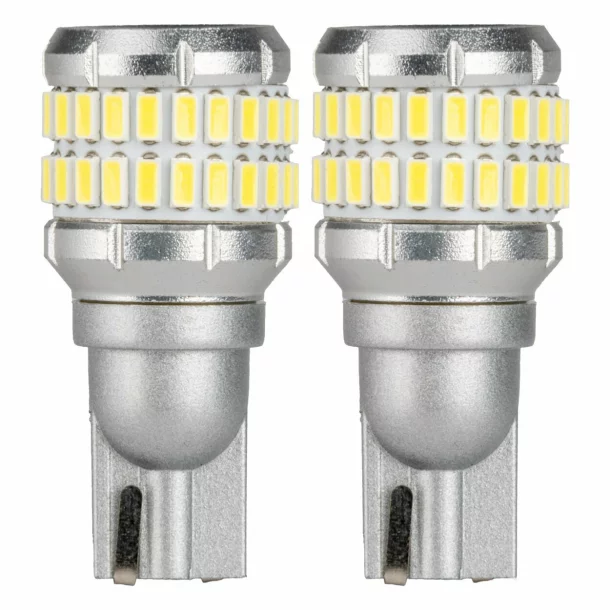 LED Bulbs 48SMD 3014 and 4SMD 3030, 12/24V Reversing, Auxiliary, T15 W16W CANBUS 2pcs - White
