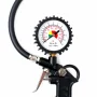 Set pneumatic pentru umflat anvelope si suflat aer, cu manometru si furtun spiralat 5 m, Amio - 6 piese