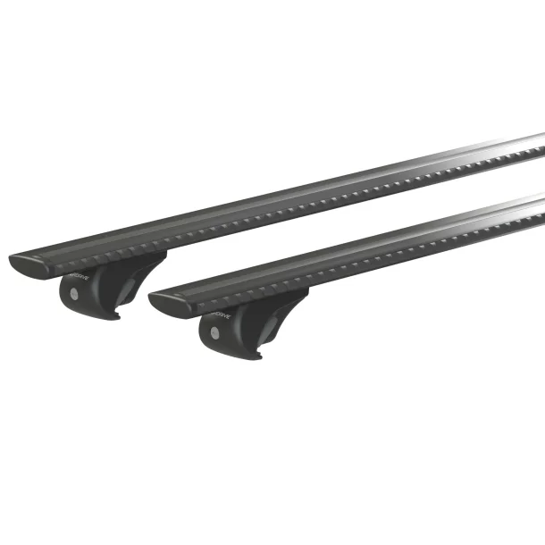Silenzio Black Rail, Complete set of aluminum roof bars - M - Evos RA - Jeep Patriot 2007-2012 - Standard railing