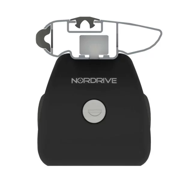 Silenzio Black Rail, teljes alumínium tetőcsomagtartó készlet - M - Evos RA - Volvo V40 Cross Country 2013-2020 - Standard emelt tetősín