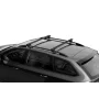 Silenzio Black Rail, set complet de bare portbagaj din aluminiu - XL - Evos RA - Citroen Nemo 5p 2008-2014 - Sina standard inaltata