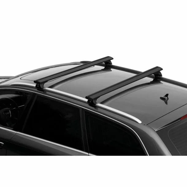 Silenzio Black In-Rail, set complet de bare portbagaj din aluminiu - M - Evos IA - Audi A6 Avant 2005-2018 - Sina incastrata la nivel
