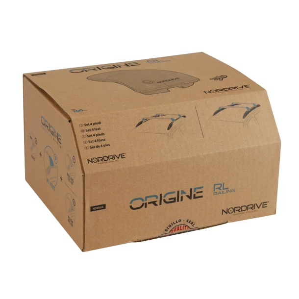 Origine RL (Rail), set de 4 picioare pentru bare portbagaj Silenzio CX