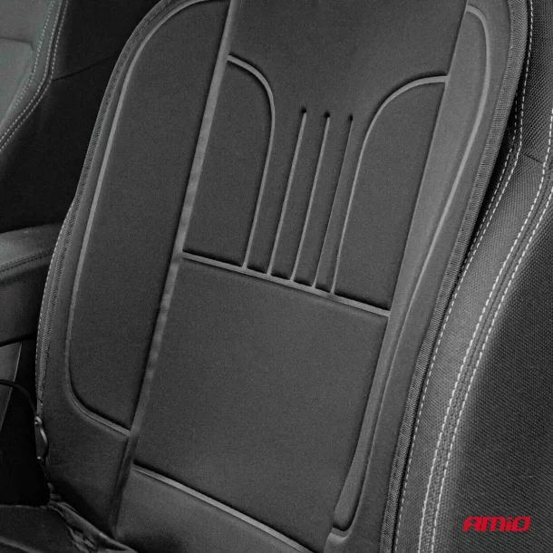 Husa scaun auto cu incalzire in doua trepte 12V Amio - Negru