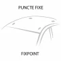 Silenzio CX Black, set complet de bare portbagaj din aluminiu - 104 cm + 99 cm - Origine RF - C045 - Seat Toledo 2005-2009 - Acoperis standard
