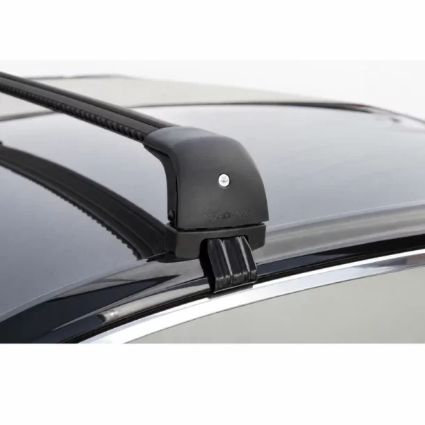 Silenzio CX Black, teljes alumínium tetőcsomagtartó készlet - 89 cm + 89 cm - Origine RF - C004 - Renault Clio II Storia 2005-2010 - Standard tető