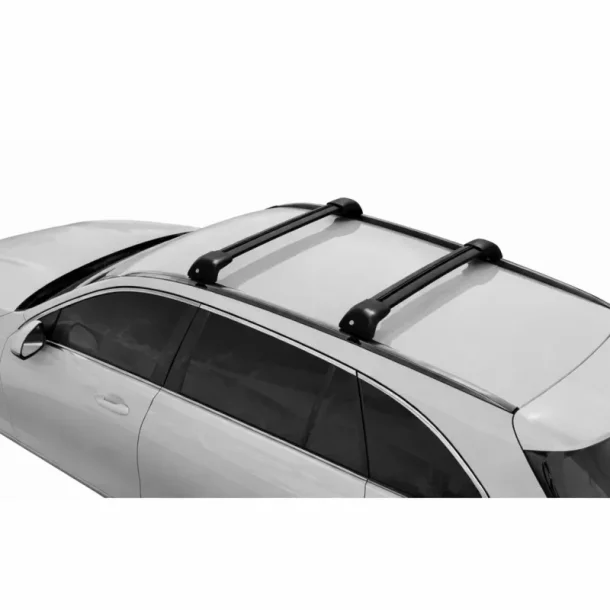 Silenzio CX Black, set complet de bare portbagaj din aluminiu - 94 cm + 89 cm - Origine RL - C413 - Audi A3 Allstreet 2024-prezent - Sina incastrata la nivel
