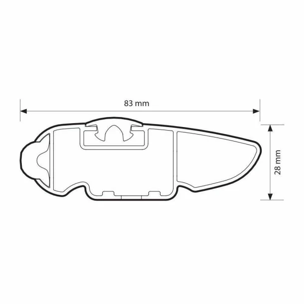Silenzio CX Black, set complet de bare portbagaj din aluminiu - 94 cm + 94 cm - Origine RF - C027 - Mazda 3 5p 2004-2009 - Puncte fixe
