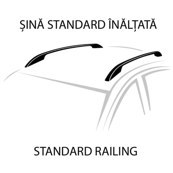 Silenzio Rail, set complet de bare portbagaj din aluminiu - XL - Evos RA - Great Wall Steed 6 2017-prezent - Sina standard inaltata