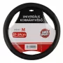 Husa volan cu aspect de piele MaxSpeed - M - Ø 37/39cm - Negru/Gri