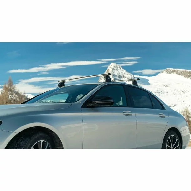 Silenzio, Complete Aluminum Roof Bar Set - L - Evos ST - C025 - BMW 5 Series (E60) 2003-2009 - Standard roof - Compatible with sunroof