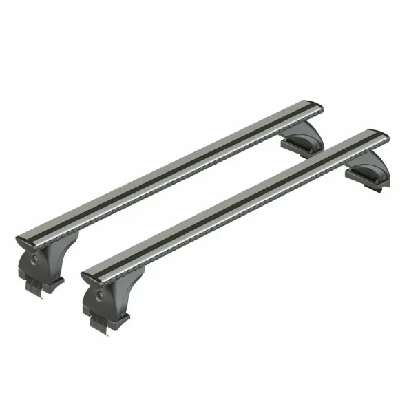 Silenzio, Complete Aluminum Roof Bar Set - S - Evos ST - C058 - Renault Clio III 5p 2005-2013 - Standard roof