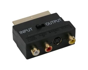 Adaptoare EURO / RCAsoclu 3 RCA si S-VHS-fisa EURO-SCARTplacat cu aur