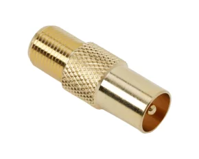 Adaptoare F / TV coaxsoclu F - fisa TV coaxplacat cu aur