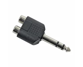 Adaptoare-Y RCA / JACK 2 x soclu RCA-6.3 fisa Jack(stereo)