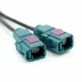 Adaptor antenă	 Double-FAKRA(tată) -&gt; 2 x Fakra-Z(mamă) AUDI -  MERCEDES-BENZ - SEAT - SKODA - VW CITROEN - PEUGEOT - RENAULT