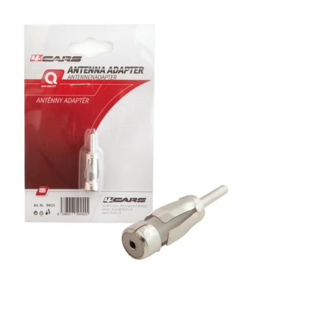 4Cars antenna adapter ISO aljzatból DIN-ra