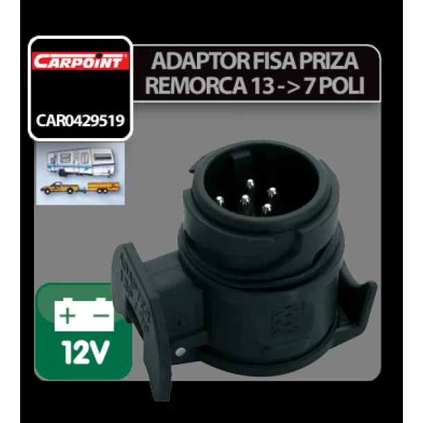 Carpoint utánfutó 13 pólus - 7 pólus kimeneti - bemeneti adapter